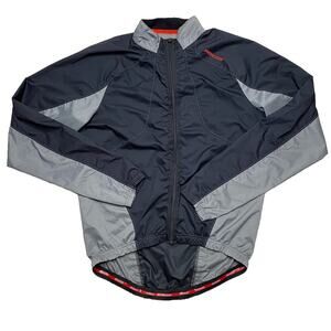 Specialized Cycling Jacket Large Black / Gray Windbreaker Lightweight Grip Waist